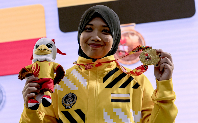 Izzren brushes off naysayers to lift Perak's second Sukma gold