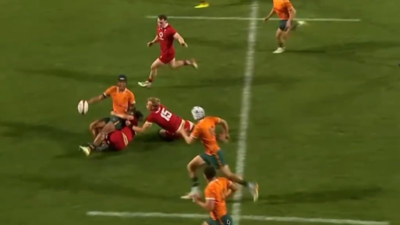 Young gun injured by hip drop tackle