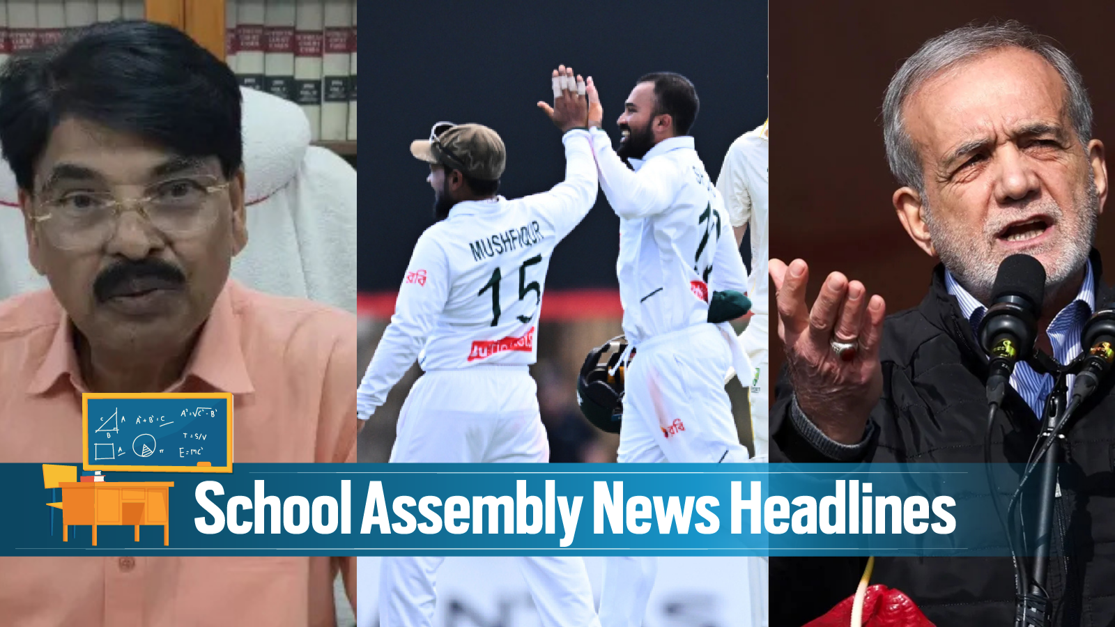 Today News Headlines for School Assembly, August 17, 2026: Jharkhand protests call for CM-residence march, NTA issues answer keys after month-long delays