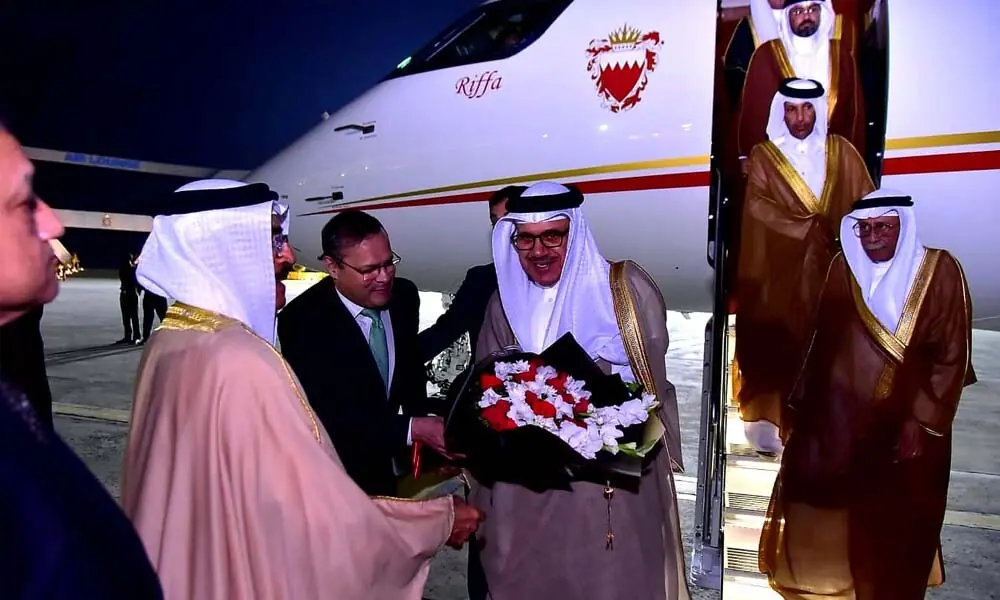 Bahrain FM arrives