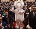 White elephant in the room: Colombia swears in costumed anti-corruption activist as senator