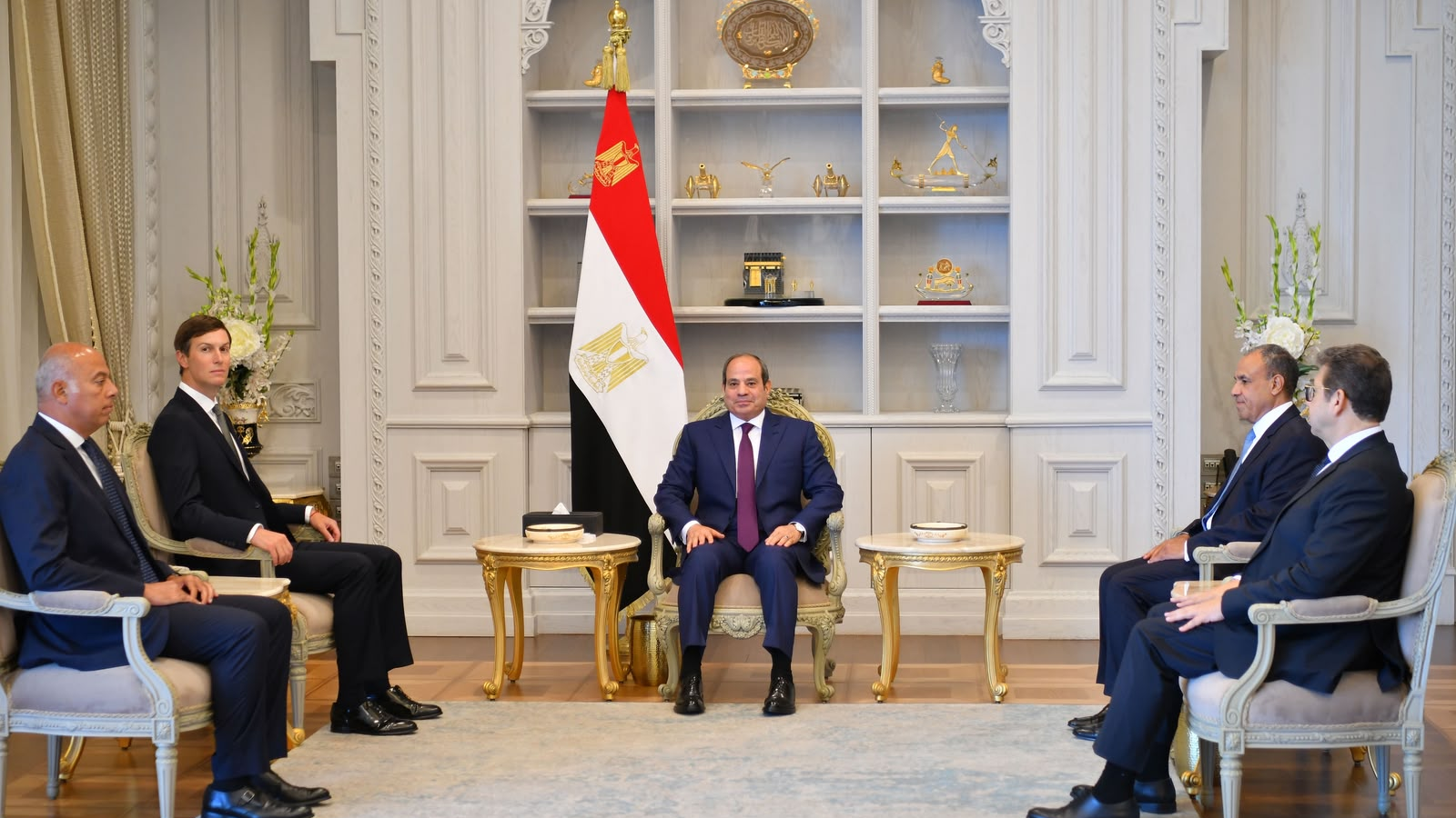 Egyptian president meets Jared Kushner in Alamein