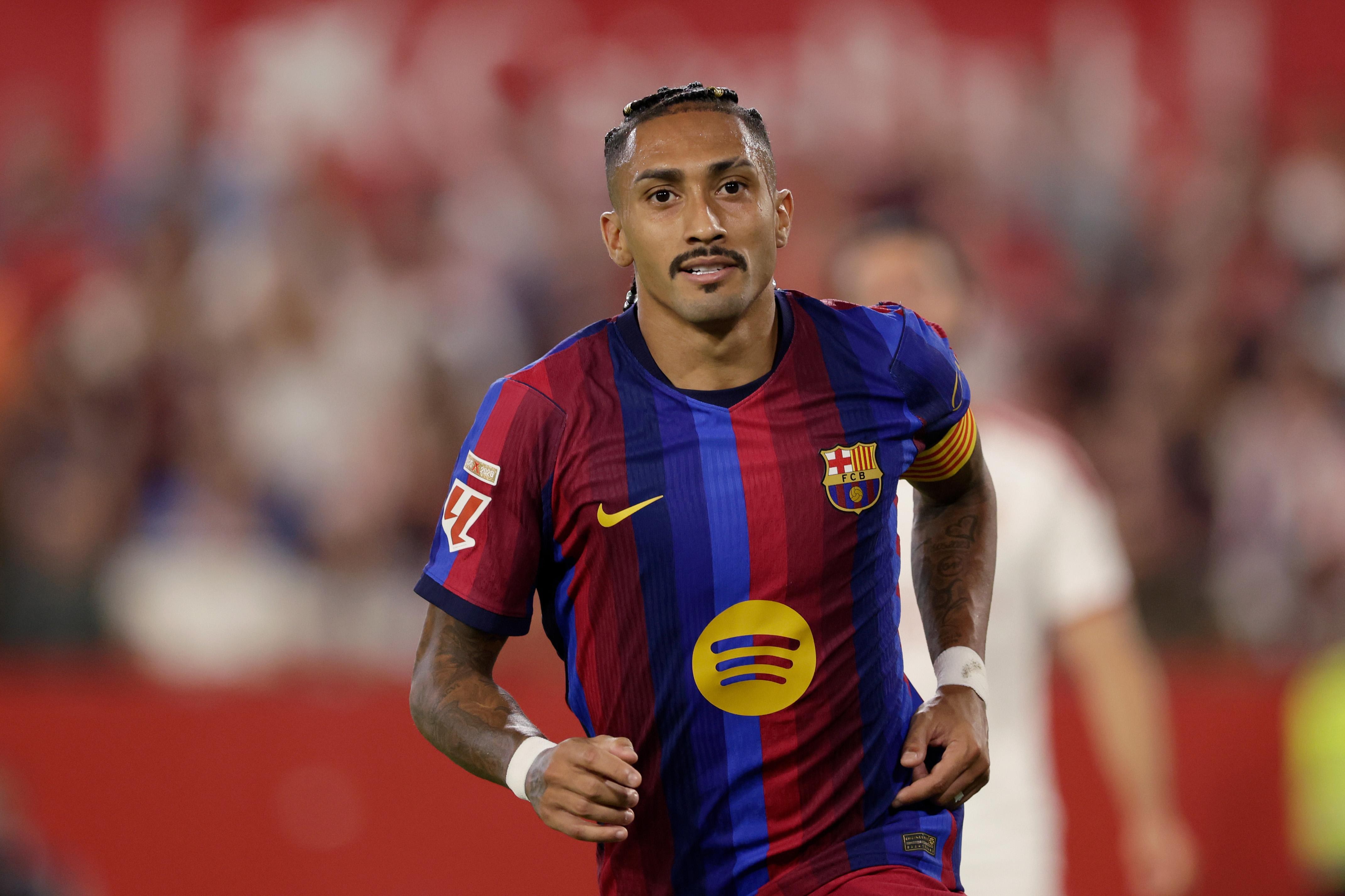 Raphinha still not training with Barcelona ahead of Getafe clash