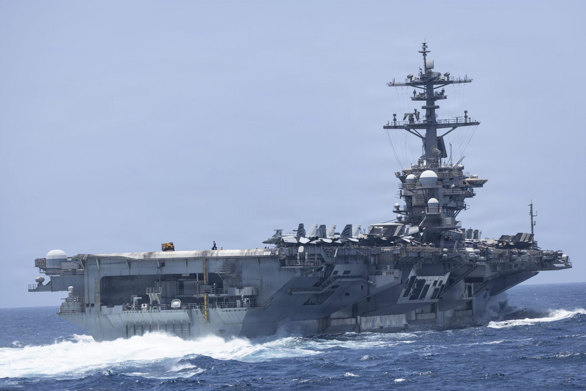 Centcom chief calls carrier’s mission ‘one of the most operationally intense and consequential of the modern era’ amid mental health and supply issues
