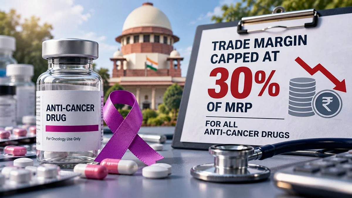 Centre To Cap Trade Margins At 30 Per Cent Of MRP For 110 Anti-Cancer Drugs, Including 35 Patented Medicines