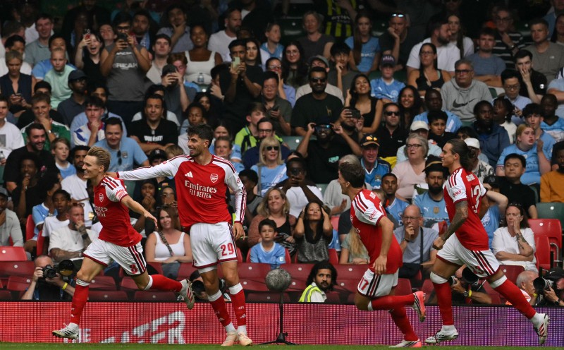 Arsenal rout Man City in Community Shield masterclass