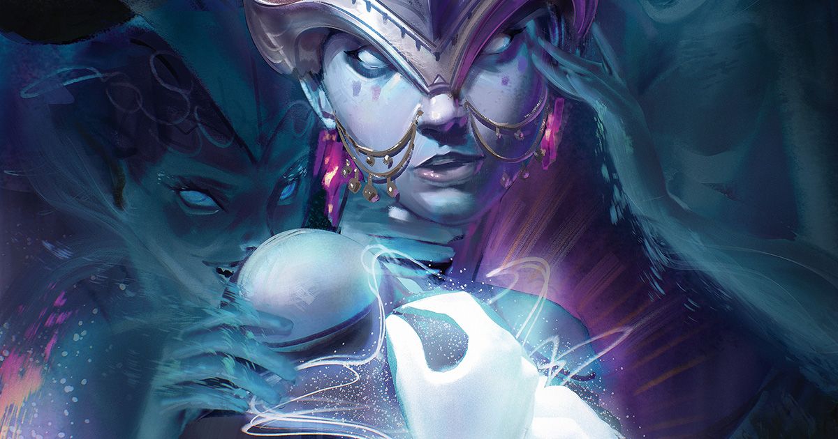 “This began as a portrait study from reference before evolving into freeform exploration. I pushed the image even further with fantastical elements”