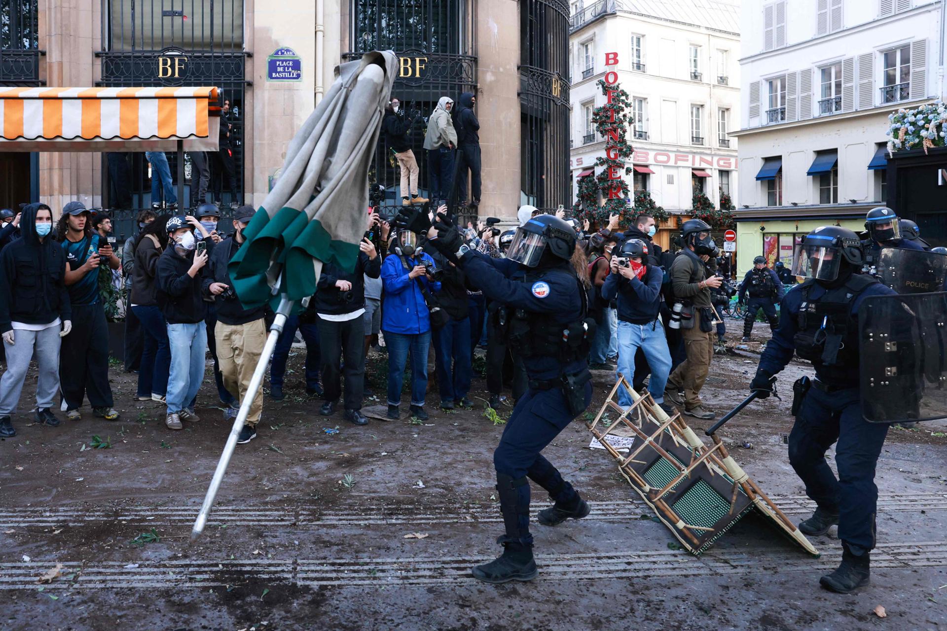 French student protesters vow to keep up their fight after scoring first win