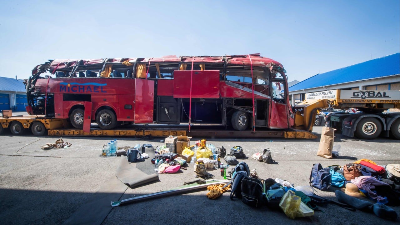 Driver arrested after Hungary bus crash kills 12 people, injures at least 10