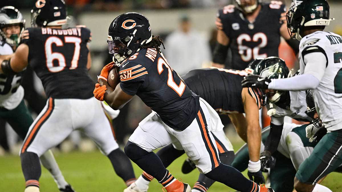 Bears RB Kyle Monangai officially ruled out for Packers bout with toe turf injury