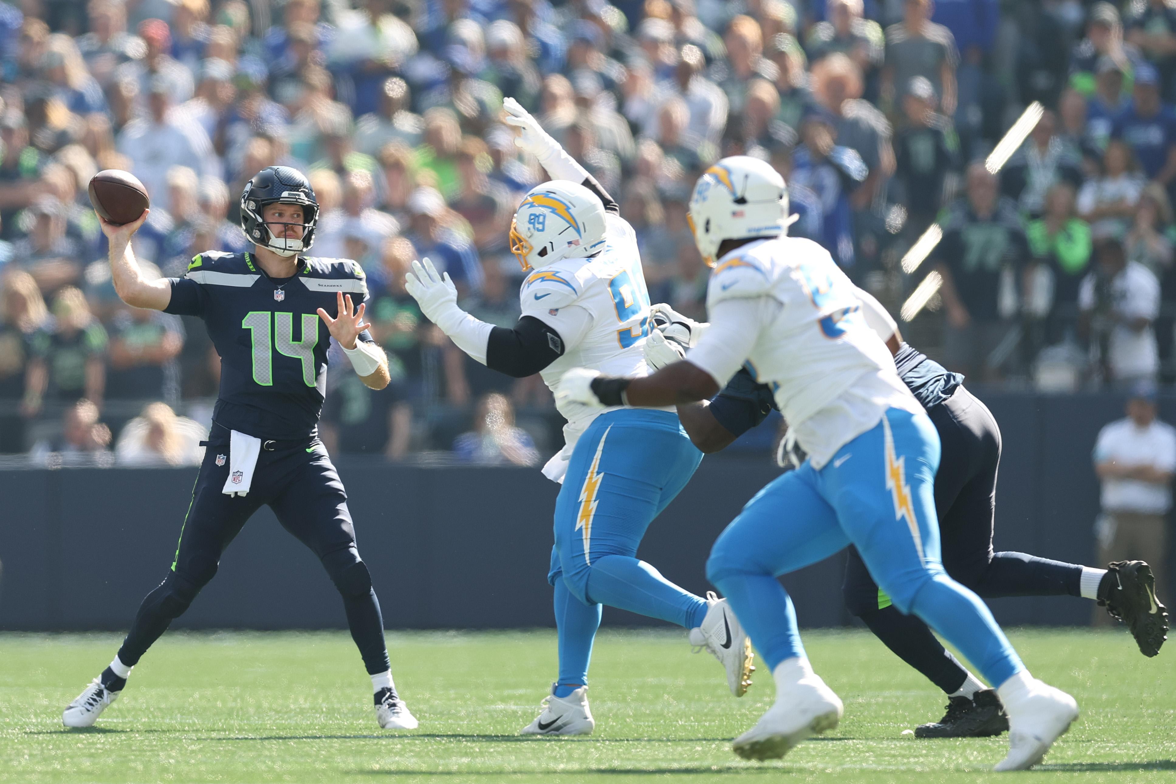 The relentless blitzing of the Seahawks offense will continue until morale improves