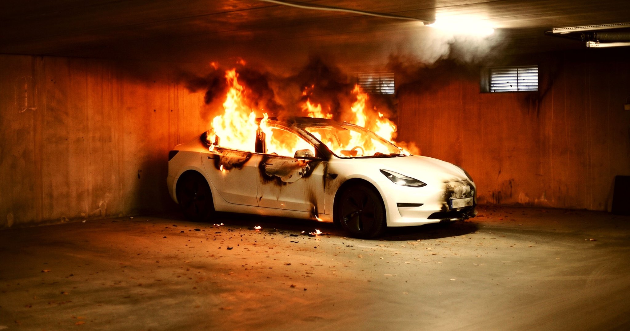 There’s Pretty Much No Good Way to Fight an Electric Vehicle Fire, New Study Finds