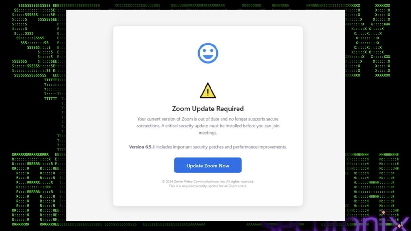 Fake Zoom update malware campaign expands its reach to macOS