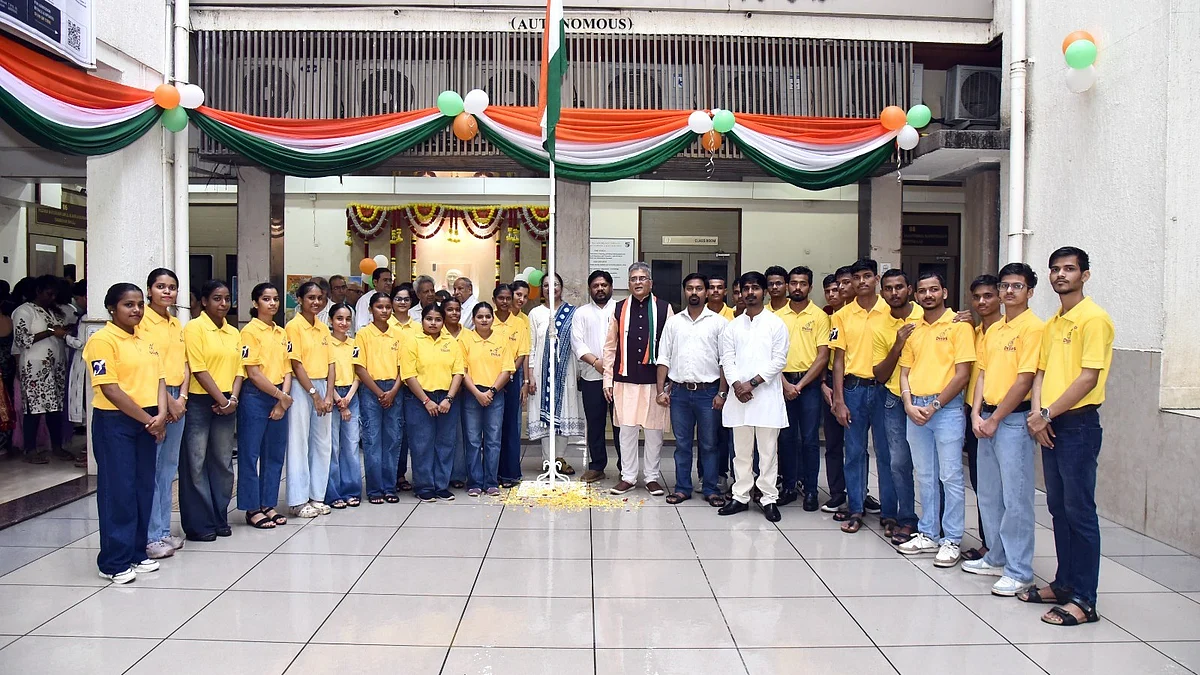 80th Independence Day Celebrated with Patriotic Fervour at Smt. M.M.K. College