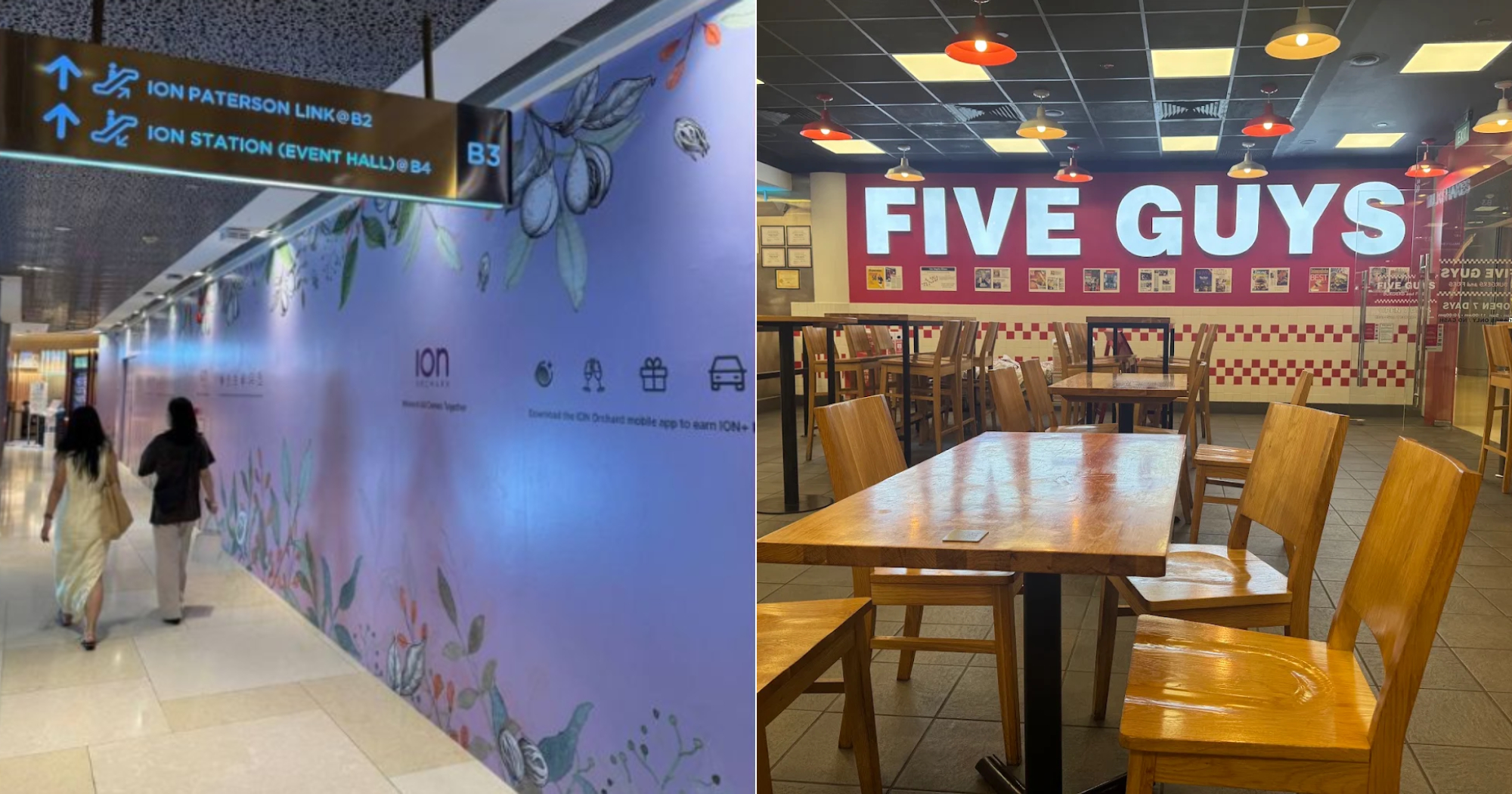 Five Guys outlet at ION Orchard closes down, 1 outlet left at Plaza Singapura