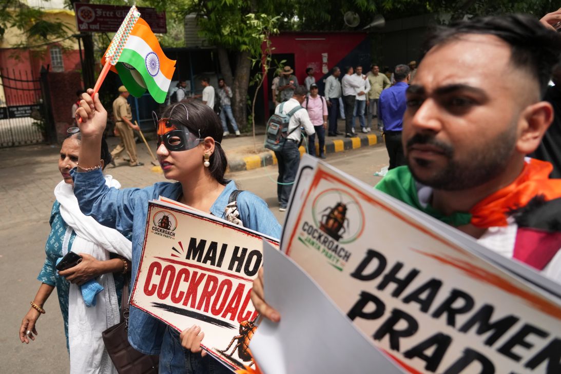 Founder of India’s Gen-Z ‘Cockroach’ movement detained ahead of planned protest, party says
