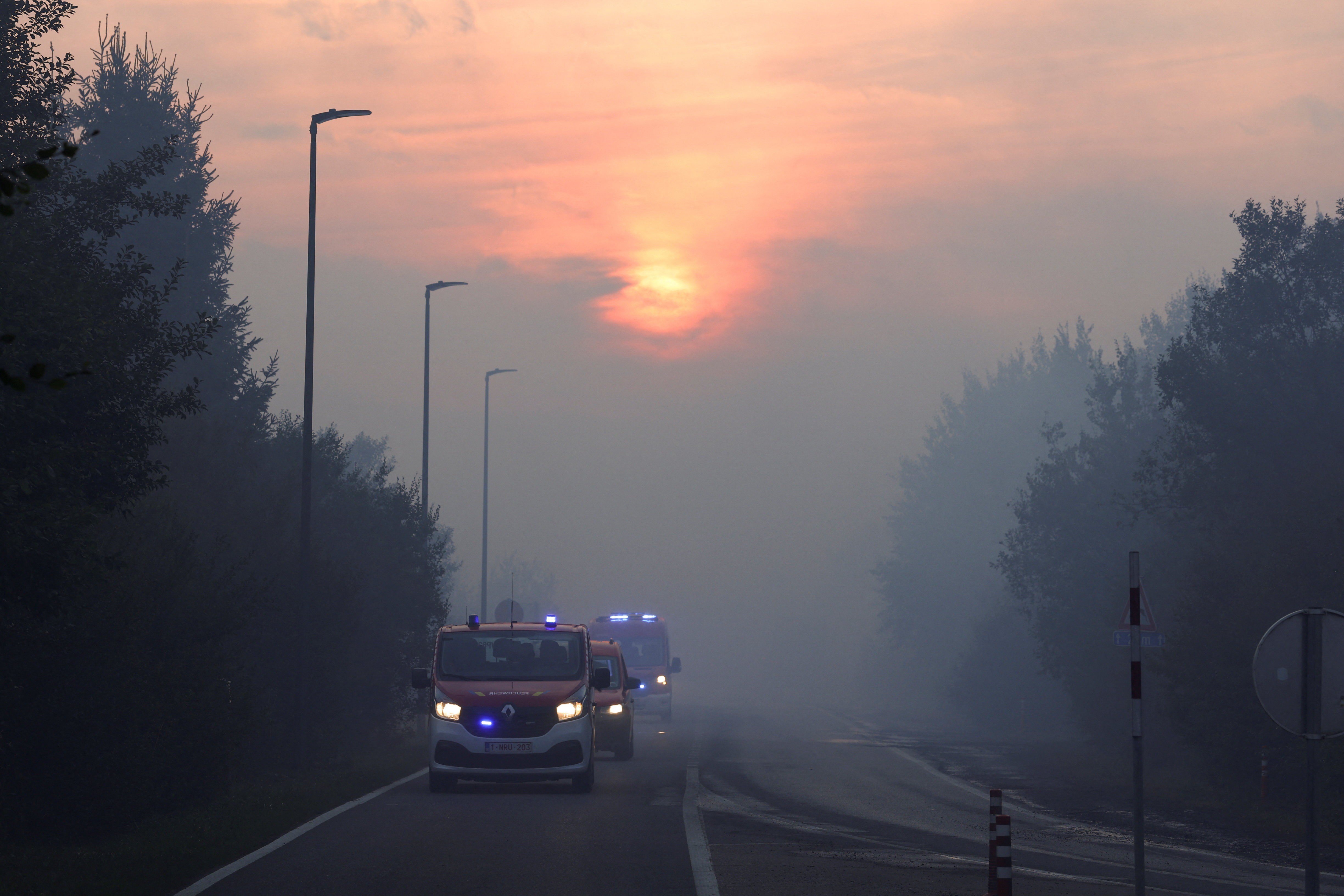 Belgium’s biggest wildfire on record heads towards Germany