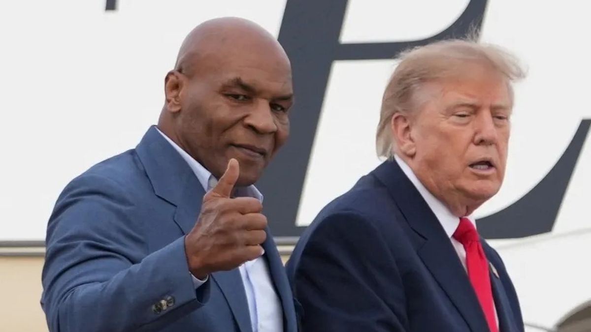 Mike Tyson expresses happiness at campaign rally with Trump in New York