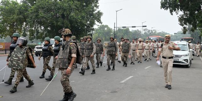 Indian police detain 'cockroach' leaders ahead of protest against election commission