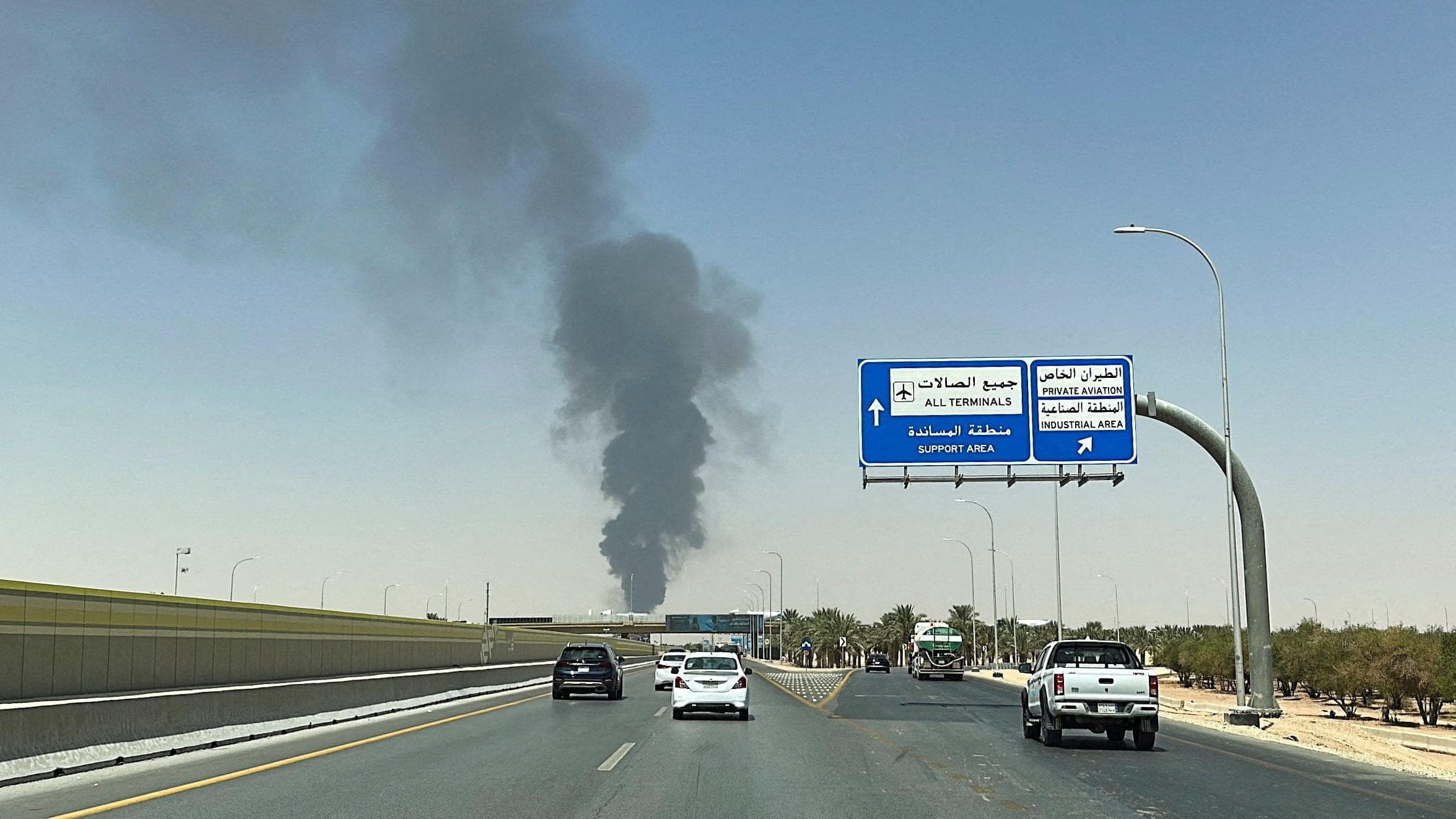 Missile strikes passenger terminal at Riyadh airport, many wounded