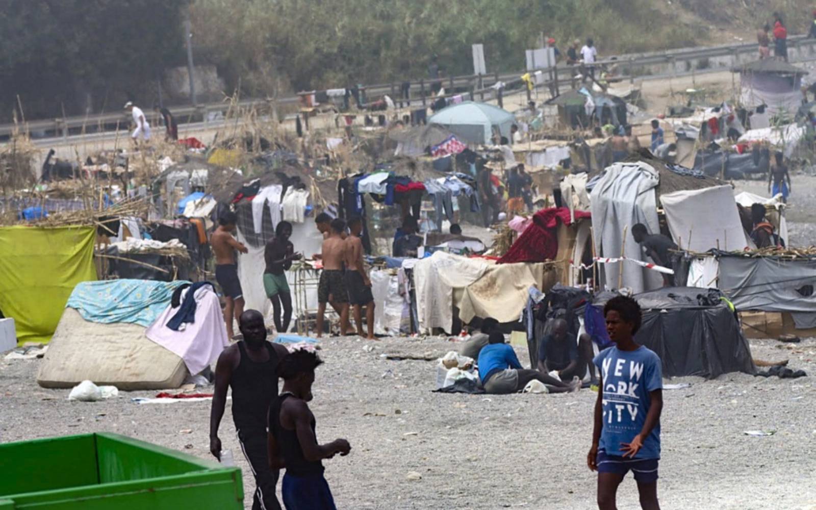 In Spain’s Ceuta, hundreds of migrants stage protest and demand asylum