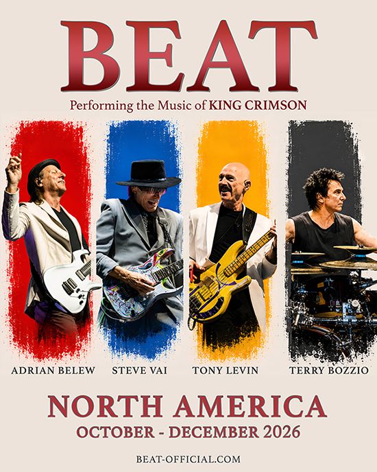 BEAT (Belew, Levin, Vai, Bozzio) Announce Fall 2026 Tour Celebrating King Crimson’s Music
