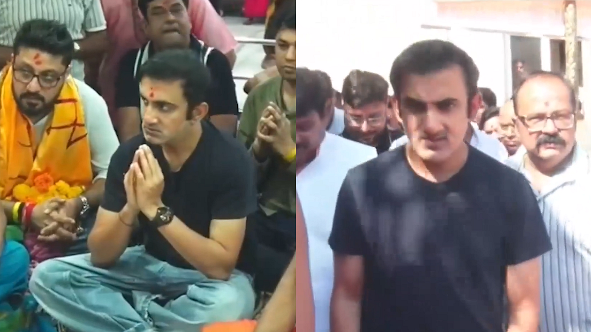 Har Har Mahadev! Gautam Gambhir Seeks Blessings At Ujjain's Mahakal Temple Ahead Of IND vs WI 3rd T20 Clash | Video