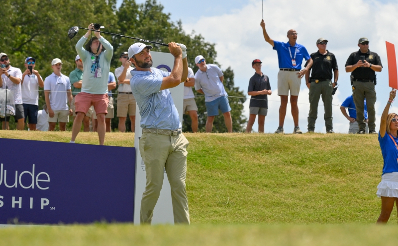 Top-ranked Scheffler powers to PGA St. Jude Championship victory