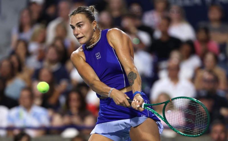 Sabalenka squeezes out a win on sixth match point in Cincinnati