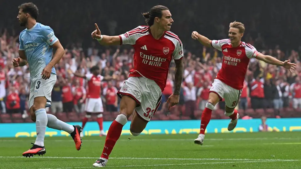 Arsenal cruise to Community Shield win against disappearing Man City