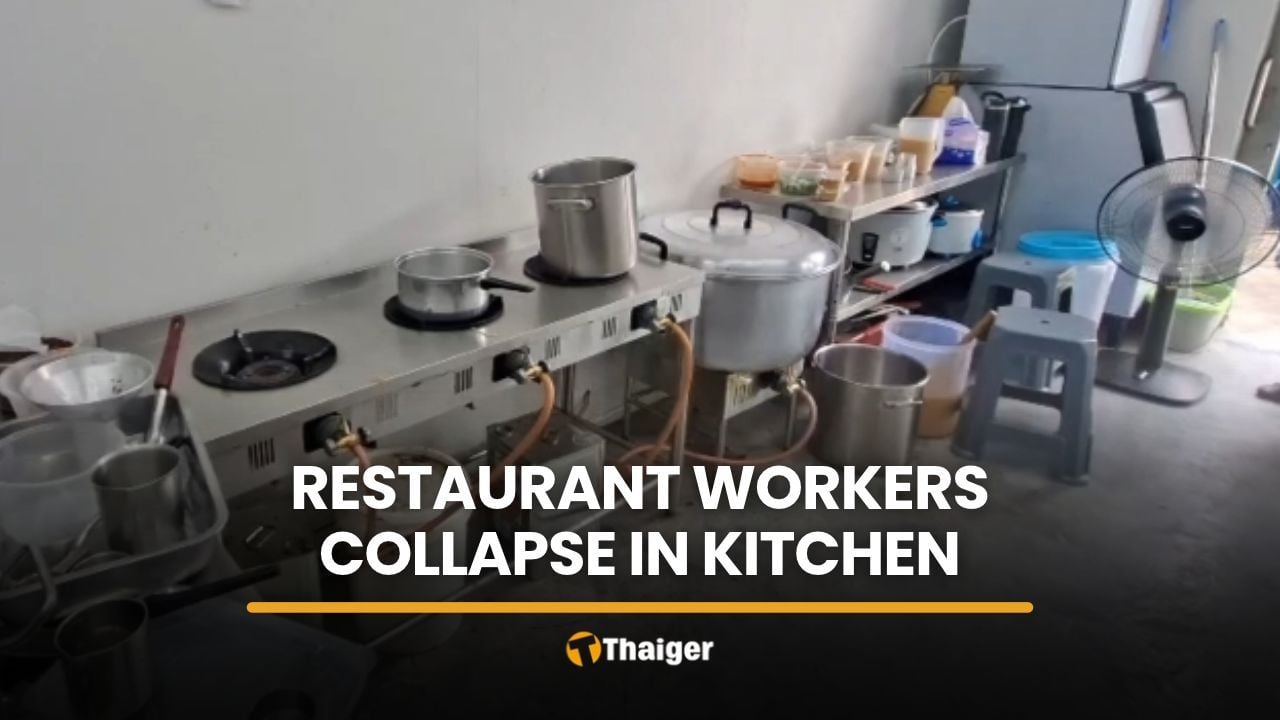 Gas suspected after 3 workers collapse in Samut Prakan kitchen