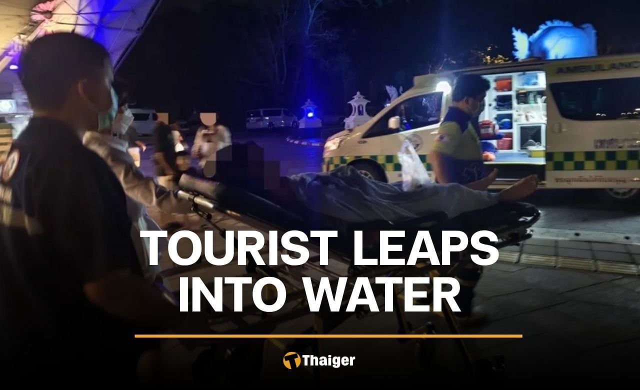 Chinese tourist jumps into water at Chiang Mai attraction