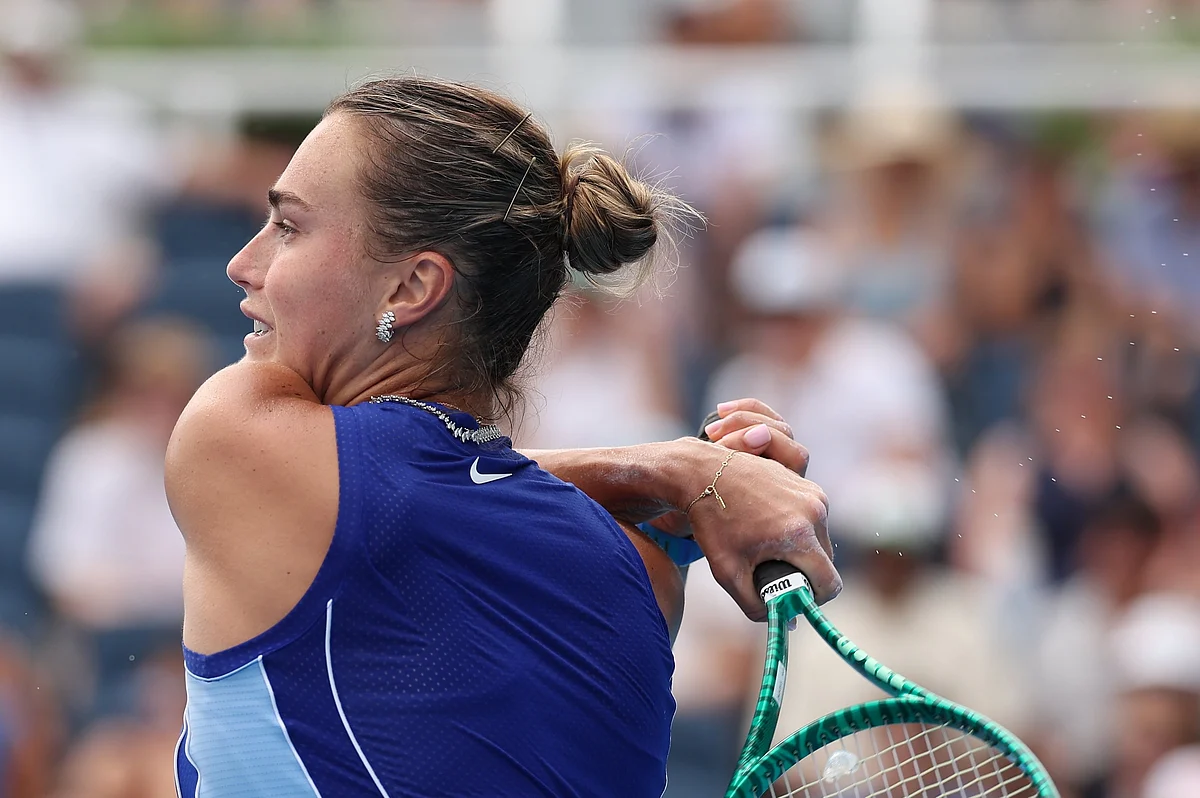 Sabalenka squeezes out a win on sixth match point in Cincinnati