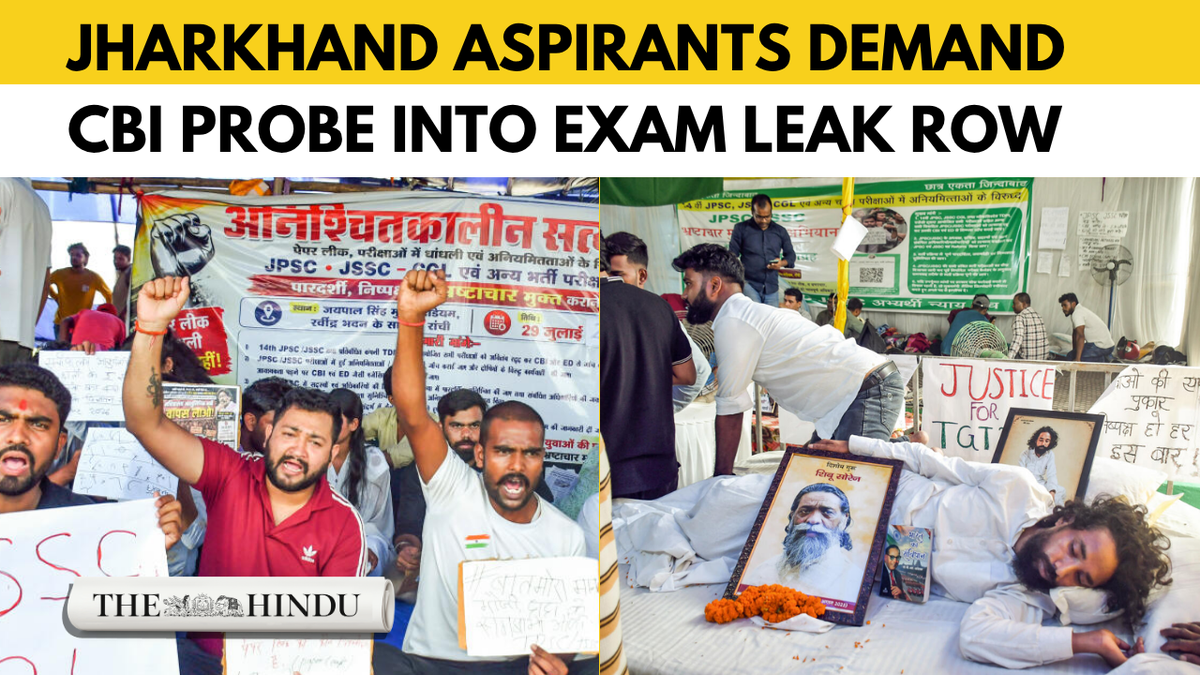 Jharkhand exam protest enters day 7, aspirants demand CBI probe