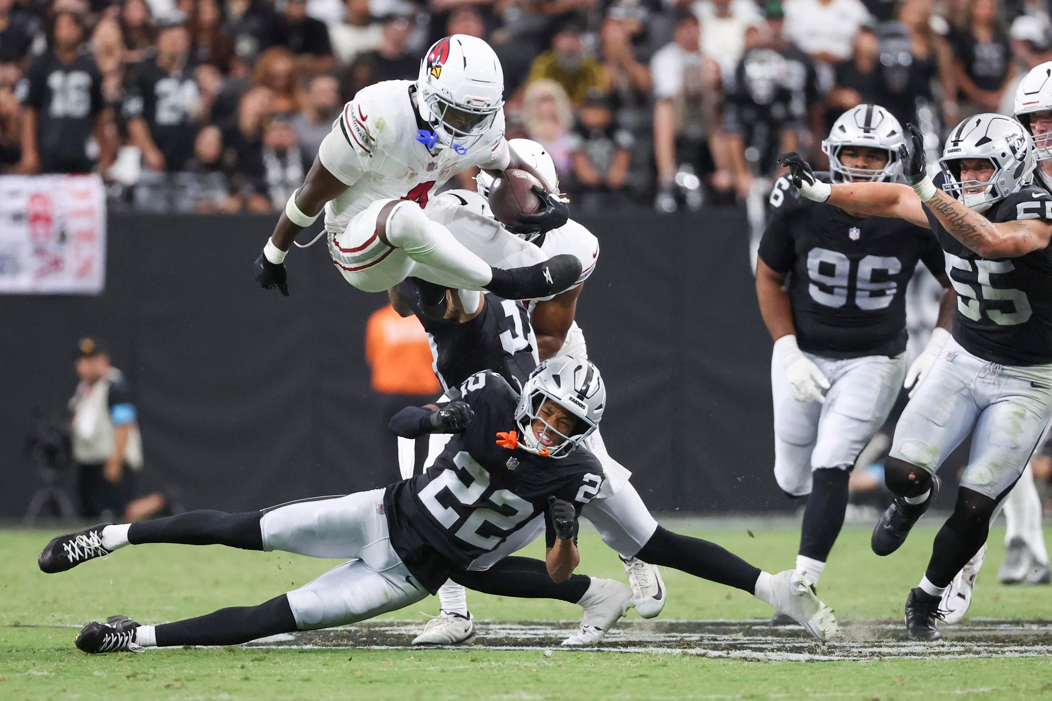 Arizona Cardinals rookie running back Jeremiyah Love dealing with a high ankle sprain