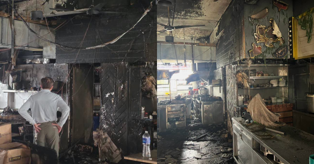 Fire breaks out at Bukit Batok coffee shop, about 30 evacuated & 1 taken to hospital
