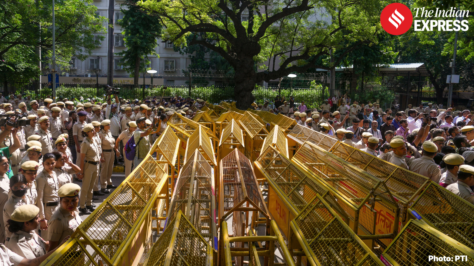 Delhi High Court agrees to hear on Tuesday plea against closure of Jantar Mantar as protest site.