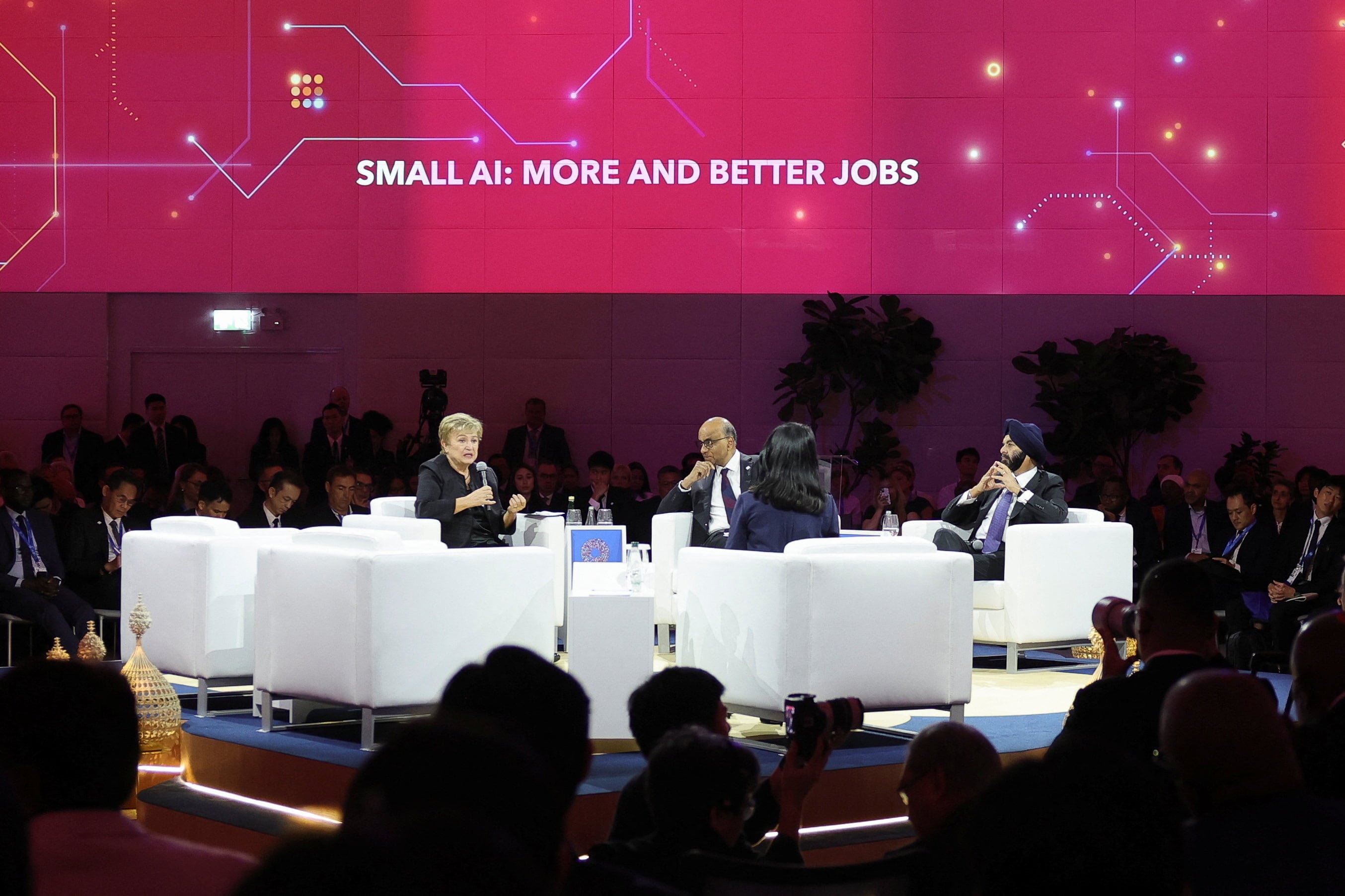 AI investment boom offsets energy shock to keep global growth at 3%, IMF chief says
