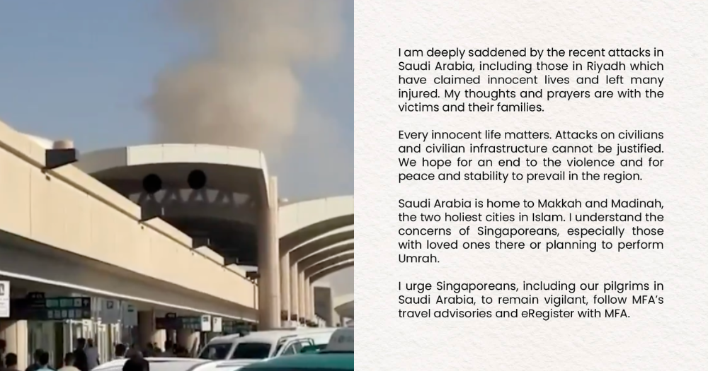 ‘Every innocent life matters’: Zaqy Mohamad on Riyadh airport strike, urges S’poreans to stay vigilant
