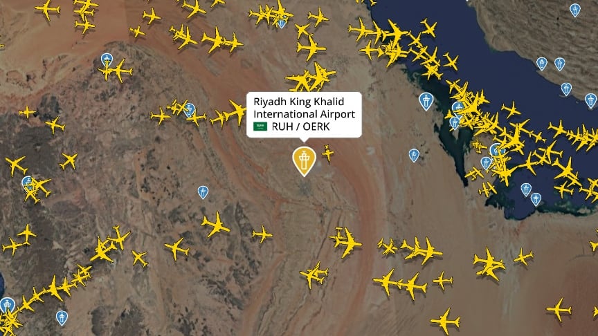 Middle East latest: Empty skies over Riyadh as airport to stay closed until Saturday