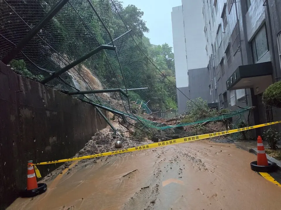 South Korea landslide kills one as heavy rains sweep southern areas, media reports