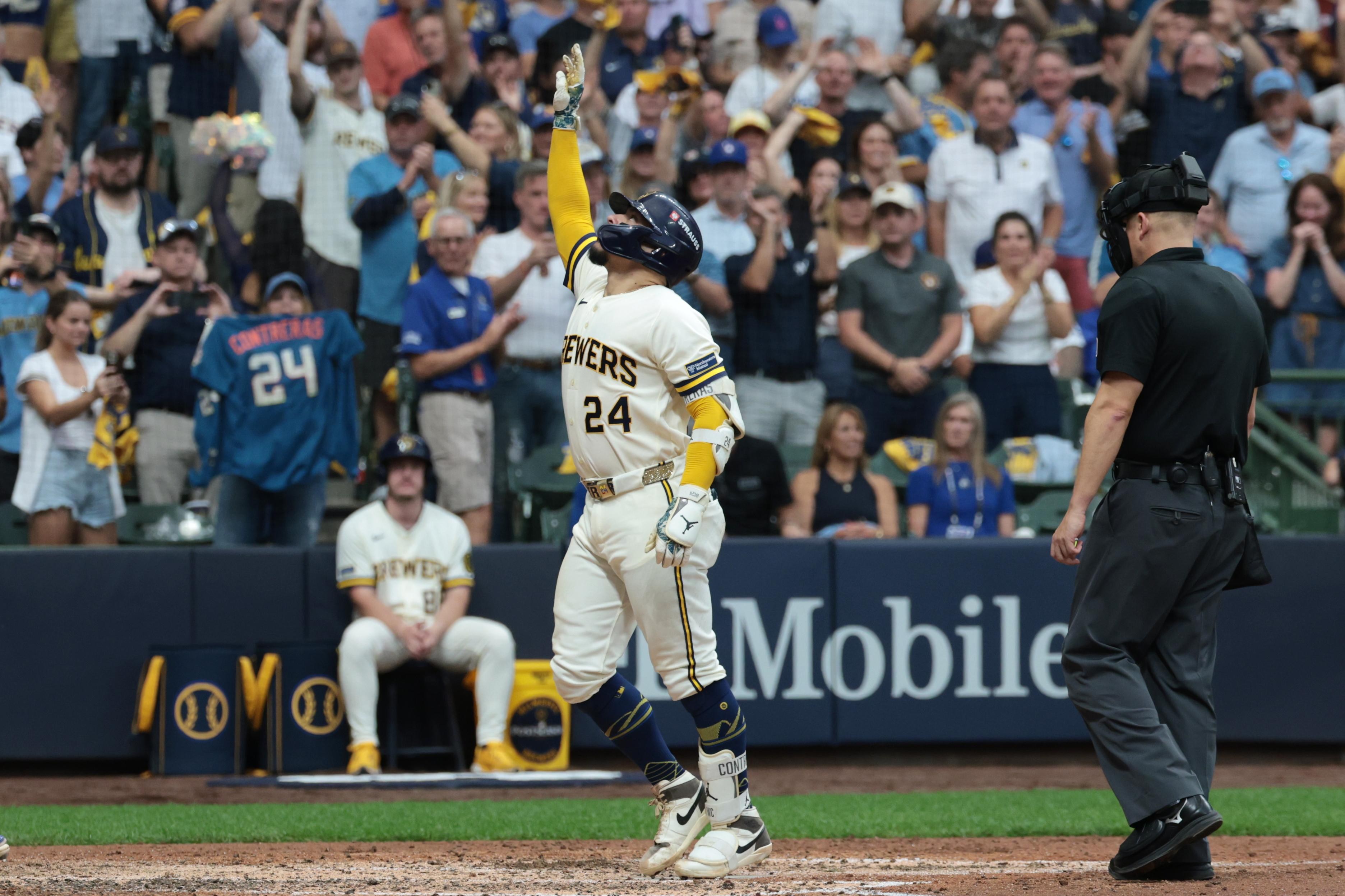 Dodgers need Brewers help to score, can’t stop William Contreras in NLCS Game 2 loss