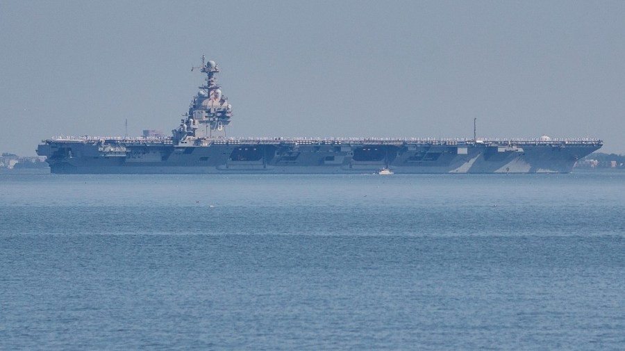 Navy considers major aircraft carrier revamp to better suit Trump’s aesthetic