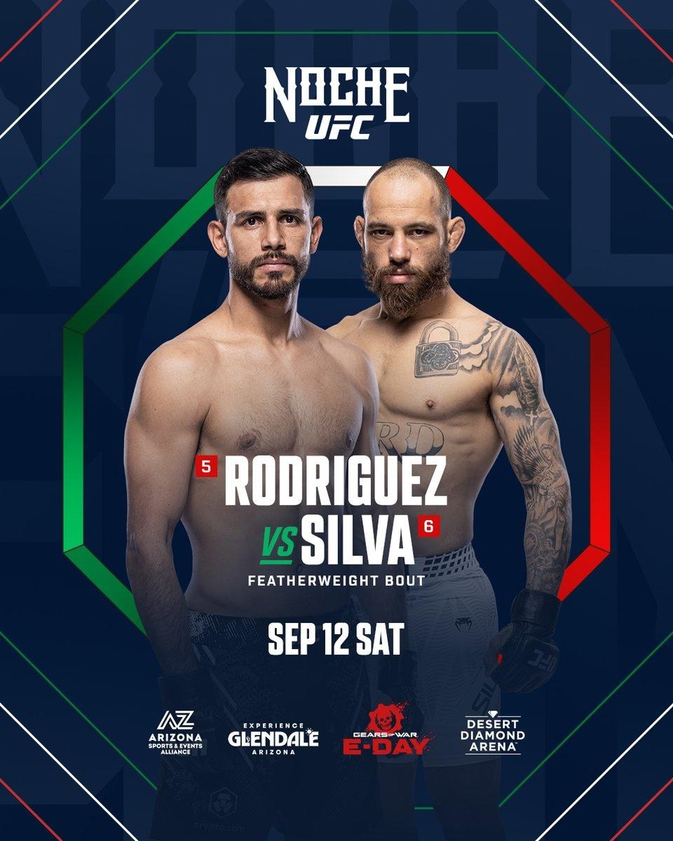 Latest Noche UFC 4 fight card, Paramount+ start time, date and location | Rodriguez vs. Silva