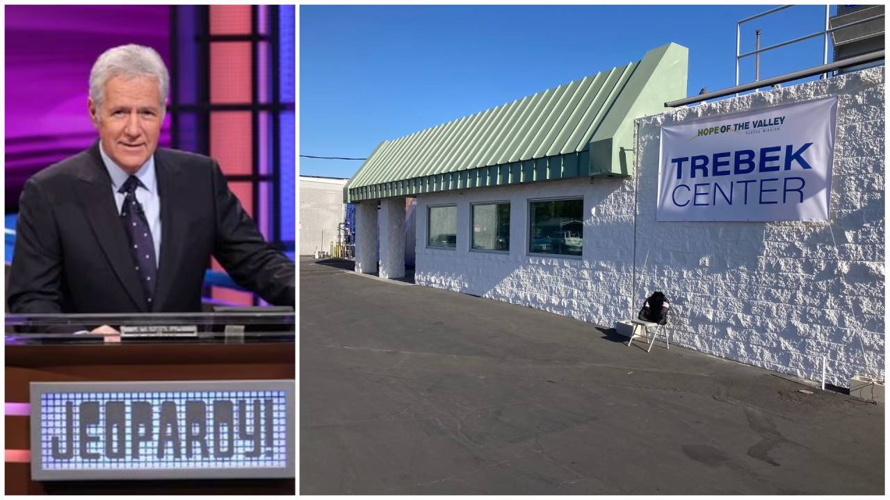 Alex Trebek's $500K gift turned old rink into homeless shelter