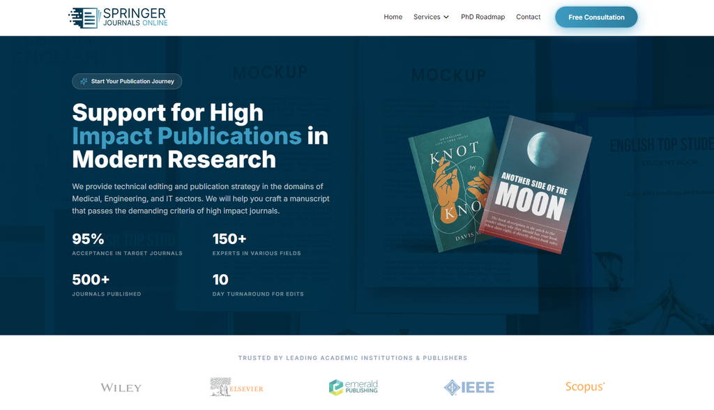 A company named Springer that isn’t the publisher is offering authorship for sale