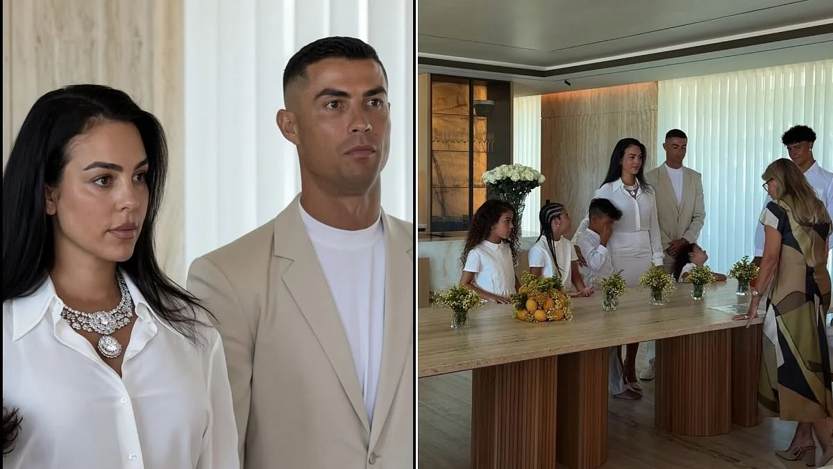 Cristiano Ronaldo And Georgina Rodriguez’s Intimate Wedding Ceremony Revealed; Photos Go Viral