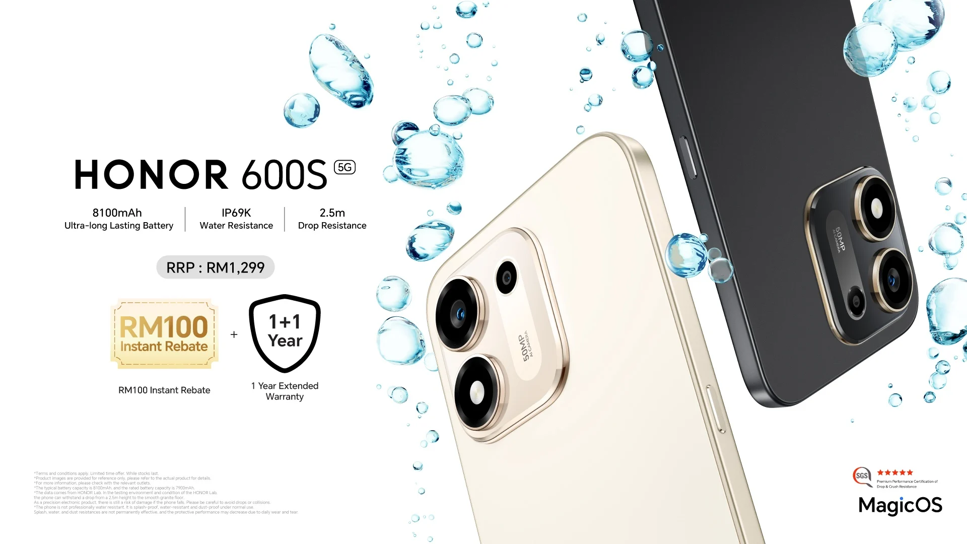 HONOR 600S Now Official In Malaysia With 8,100mAh Battery, 50MP Camera