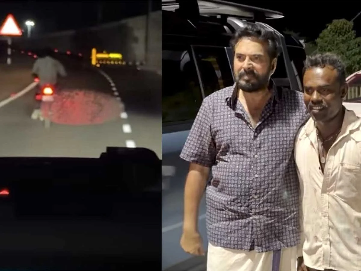 Mammootty loses way at 3am, fan helps him find Kerala route