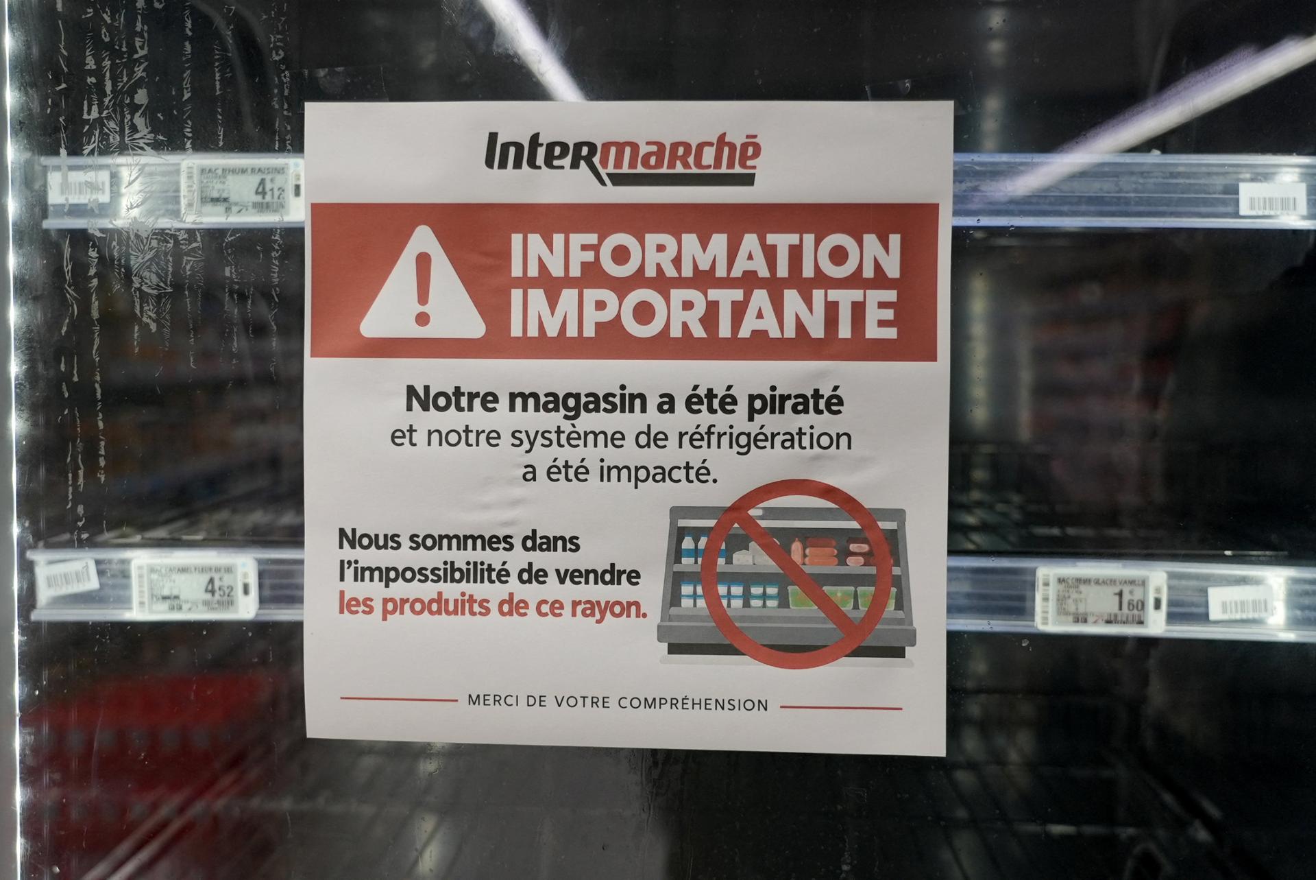 Cyberattack targeting refrigeration systems hits 700 supermarkets, French gov't says